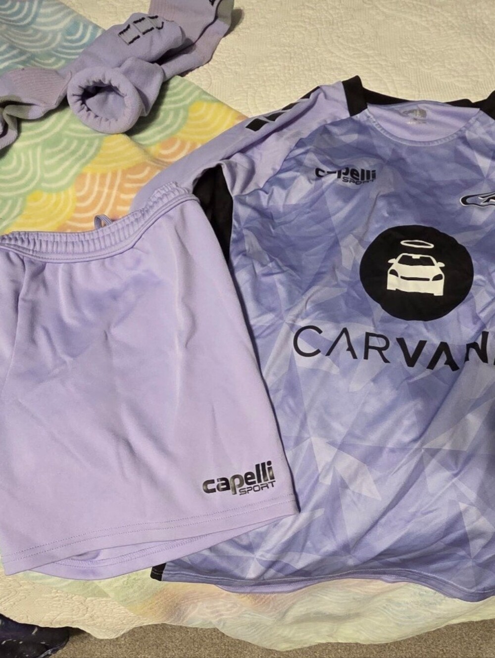 Capelli Sport Lavender Soccer Keeper Jersey and Short Set